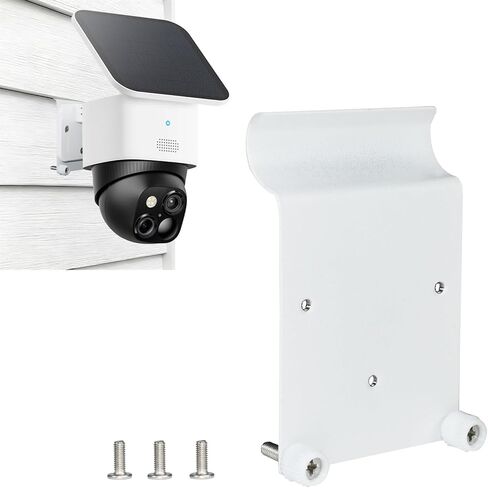 2 Pack No-Drill Vinyl Siding Camera Mount Compatible with Eufy SoloCam S340/E30/E42 & 4G LTE Cam S330 – Stainless Steel Outdoor Bracket, Damage-Free Clip-in Install, Weatherproof, Renter Friendly in Kuwait