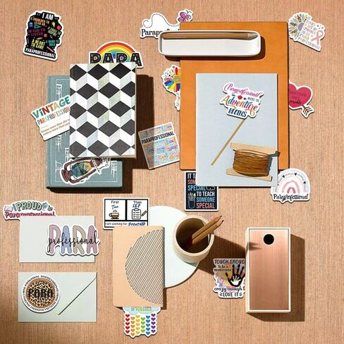 50PCS Paraprofessional Stickers para Sticker Back to School Stickers Teacher Day Sticker Paraprofessional Appreciation Gifts Water Bottle Laptop in Kuwait