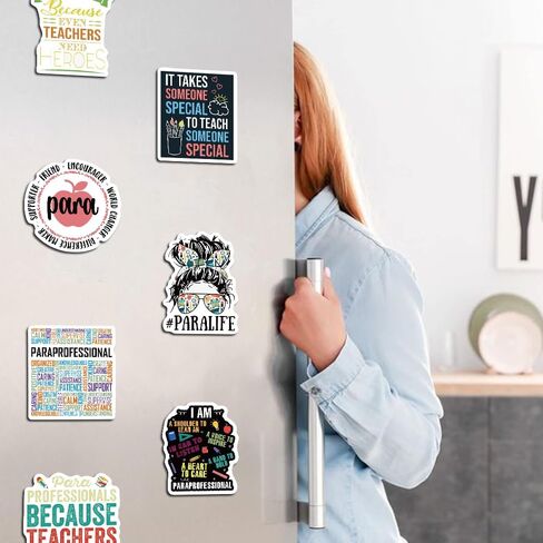 50PCS Paraprofessional Stickers para Sticker Back to School Stickers Teacher Day Sticker Paraprofessional Appreciation Gifts Water Bottle Laptop in Kuwait