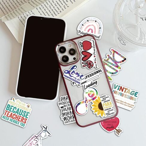 50PCS Paraprofessional Stickers para Sticker Back to School Stickers Teacher Day Sticker Paraprofessional Appreciation Gifts Water Bottle Laptop in Kuwait