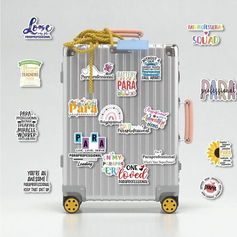 50PCS Paraprofessional Stickers para Sticker Back to School Stickers Teacher Day Sticker Paraprofessional Appreciation Gifts Water Bottle Laptop in Kuwait