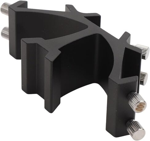Fabater Black Telescope Fixed Slots Mounting Bracket Base 3-Slot Dovetail Rack for Astronomical Finder Scope Accessories, Lightweight Full Metal Alloy Dual Screw Fixture in Kuwait