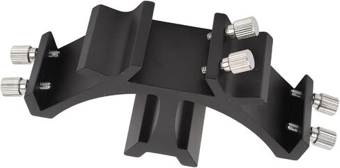 Fabater Black Telescope Fixed Slots Mounting Bracket Base 3-Slot Dovetail Rack for Astronomical Finder Scope Accessories, Lightweight Full Metal Alloy Dual Screw Fixture in Kuwait