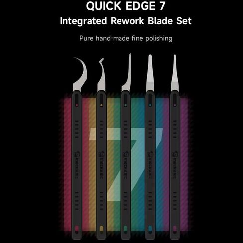 Integrated Rework Blade Set with Anti-Heating Handle Glue Removal Blade Chip Scraper Pry Knife Motherboard Chip Shovel Carving Tools for Phone CPU Chip Glue Remove Degumming Hard Disk Pry Hand Tool in Kuwait