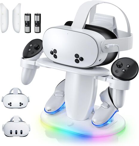 YUANHOT 3-in-1 Charging Dock for Meta Quest 3/3S Headset & Dual Controllers in Kuwait