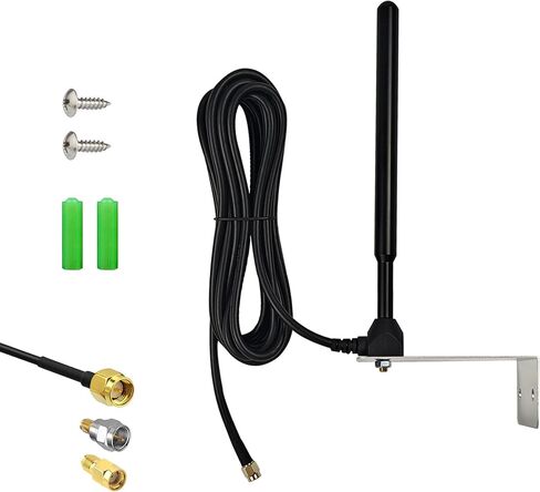 Extended Long Range Antenna Copper 433Mhz 433.92MHz 6.5-Inch Copper Rod with Base & SMA Compatible w/Ghost Controls Automati Garage Door Opener Gate Remote Control​ Signal Booster Range Extender in Kuwait