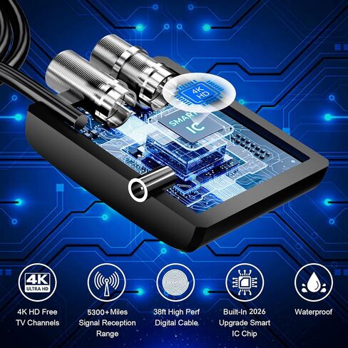 TV Antenna Outdoor, Long Range Digital Antennas Smart TV Indoor in Kuwait