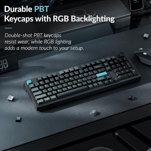 Keychron J3 HE Wireless Hall Effect Magnetic Switch Keyboard, 96% Layout with Numpad & Knob, Rapid Trigger, 1000Hz Polling Rate, Web-Customizable RGB for Mac, Windows & Linux in Kuwait