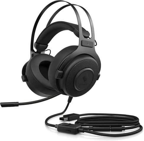 OMEN Blast Gaming Headset With Retractable, Noise Canceling Microphone and 7.1 Surround Sound | Multi-Compatible Xbox One, PS4, and PC | USB | (1A858AA) in Kuwait