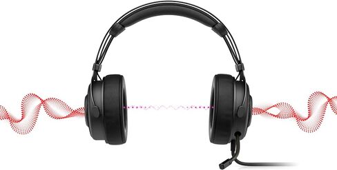 OMEN Blast Gaming Headset With Retractable, Noise Canceling Microphone and 7.1 Surround Sound | Multi-Compatible Xbox One, PS4, and PC | USB | (1A858AA) in Kuwait