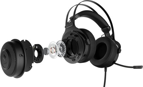 OMEN Blast Gaming Headset With Retractable, Noise Canceling Microphone and 7.1 Surround Sound | Multi-Compatible Xbox One, PS4, and PC | USB | (1A858AA) in Kuwait