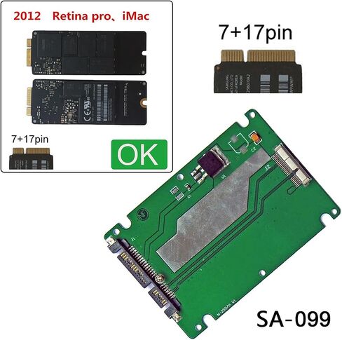 2.5" SATA 22pin to Mac A1425 A1398 MC975 MC976 MD212 MD213 ME662 ME664 ME665 SSD Hard Disk case Enclosure White in Kuwait