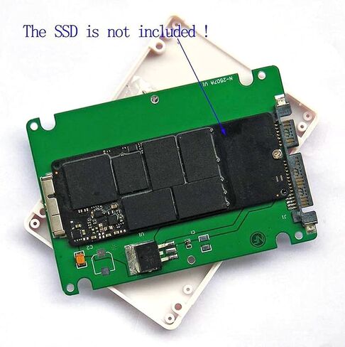 2.5" SATA 22pin to Mac A1425 A1398 MC975 MC976 MD212 MD213 ME662 ME664 ME665 SSD Hard Disk case Enclosure White in Kuwait