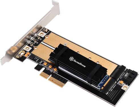 SilverStone SST-TP02-M2 - M.2 SSD Aluminium Alloy heatsink, Double Layer Design, Support 2280 Length in Kuwait