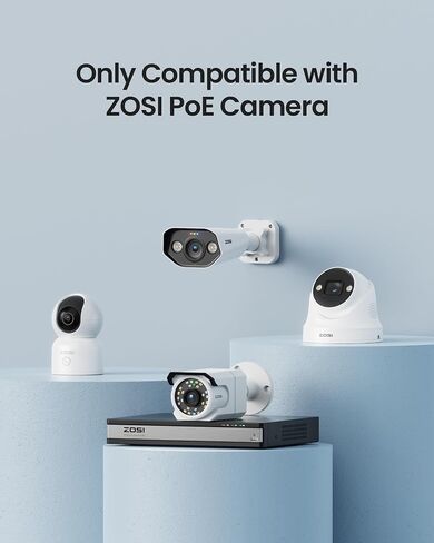 ZOSI 4K 16CH POE NVR with 4TB HDD, 16 Channel 8MP Network Video Recorder in Kuwait