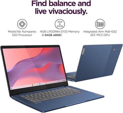 Lenovo Flagship 14" FHD Touchscreen Chromebook, with 500GB Ext HDD in Kuwait