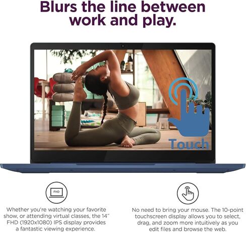 Lenovo Flagship 14" FHD Touchscreen Chromebook, with 500GB Ext HDD in Kuwait