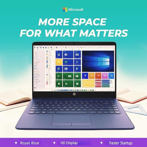 HP New Slim Laptop • Copilot AI • Latest Intel 4-Core Processor • 4GB RAM • 64GB SSD + 1TB Cloud Storage • Windows 11 • Microsoft 365 • Long Battery Life in Kuwait