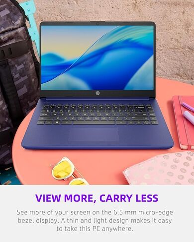 HP New Slim Laptop • Copilot AI • Latest Intel 4-Core Processor • 4GB RAM • 64GB SSD + 1TB Cloud Storage • Windows 11 • Microsoft 365 • Long Battery Life in Kuwait
