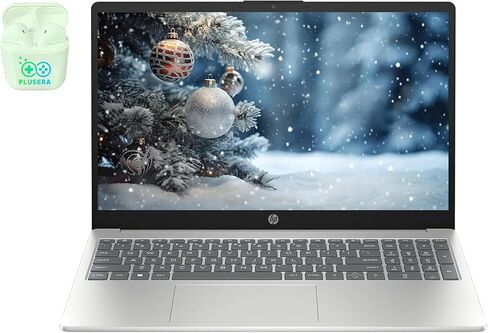 HP 15.6" FHD Business & Student Laptop Computer, 10-Core Intel Core i5, 16GB RAM 1TB SSD, Windows 11, PLUSERA Earphones, Silver (Renewed) in Kuwait