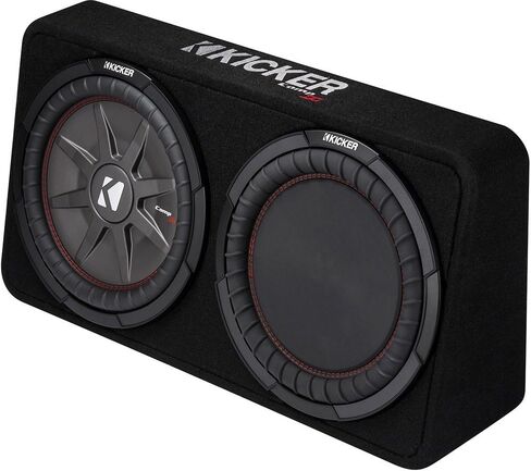 Kicker 43TCWRT122 12 Inch Shallow Sealed Sub Box 2 Ohm Subwoofer Enclosure in Kuwait