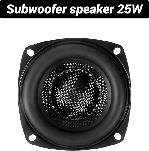 3 Inch Glass Fiber Cone Subwoofer Woofer Speaker 4 Ohm 25W HiFi Sound Powerful Low Frequency Bass for Home Audio in Kuwait