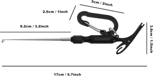 2Pcs Fishing Loop Tyer and Quick Knot Tool Fishing Hook Remover Tools Fishing Hook Remover Knot Tying 3 in 1 Fishing Accessories in Kuwait