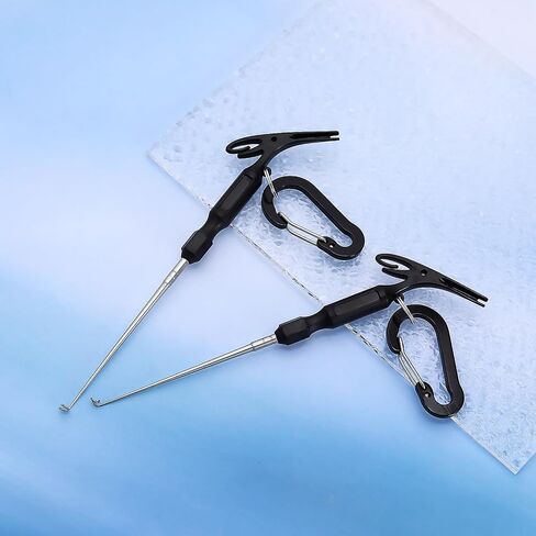 2Pcs Fishing Loop Tyer and Quick Knot Tool Fishing Hook Remover Tools Fishing Hook Remover Knot Tying 3 in 1 Fishing Accessories in Kuwait