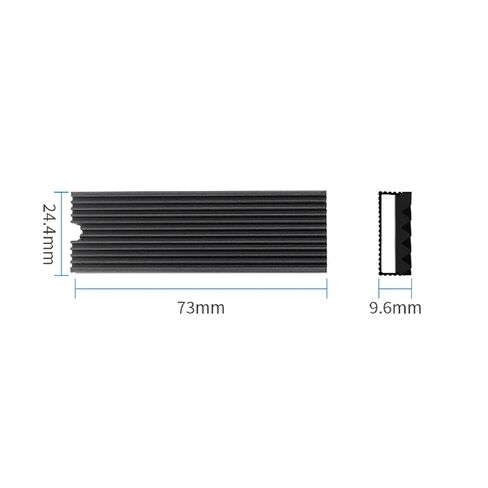 Aluminum M2 2280 SSD Heatsink Cooler for M2 2280 SSD NVMe Heatsinks Cooler Good Thermal Conductivity Pads Silicone Thermal Pad in Kuwait
