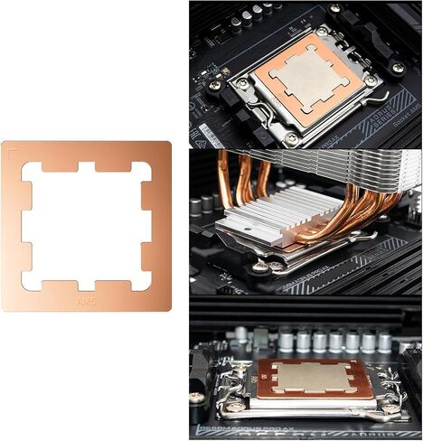 AM5 Thermal Pastes Guard AM5 CPU Contacts Frame Thermal Conduction Pad CPU Bending Correction for 7950X 7900X 7700X in Kuwait