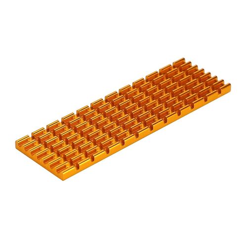 Gold M.2 SSD Heat Sink Cooler, PCIE 2280 Cooling Fin Nano Thermal Pad for Desktop Laptop Computer - Aluminum Alloy, Easy Install (Gold) in Kuwait