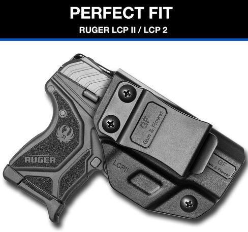 IWB Holster Compatible with Ruger LCP 2/LCP II, Polymer and Kydex Inside Waistband Holster for Concealed Carry LCP II | Adj. Cant & Retention | Fiber-Reinforced Polymer & Kydex Available in Kuwait