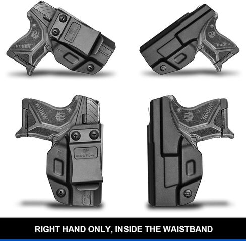 IWB Holster Compatible with Ruger LCP 2/LCP II, Polymer and Kydex Inside Waistband Holster for Concealed Carry LCP II | Adj. Cant & Retention | Fiber-Reinforced Polymer & Kydex Available in Kuwait