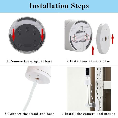 Camera Clip Mount Compatible with Ring Indoor Cam Plus/Pan-Tilt Indoor Cam in Kuwait