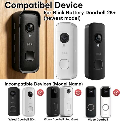 Impact-Resistant Mounting Bracket for Blink Battery Doorbell 2K+ New Model in Kuwait
