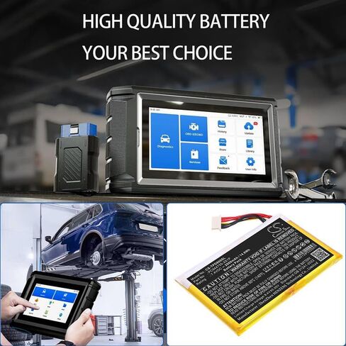 Battery for Topdon AD800BT, ArtiDiag800BT, ArtiDiag800BT Diagnostic PN:Topdon PC944755-2S1P 2000mAh / 14.8Wh in Kuwait