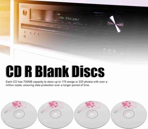 50 Blank Recordable CD R 730MB 52X, Professional Grade Discs for Data Archiving, Music & Photo Storage (50PCS) in Kuwait
