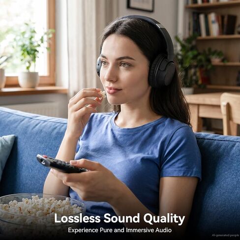 Wireless Headphones for TV, TV Headphones Wireless for Seniors, Bluetooth 5.2 Headphones fot TV with Transmitter Charging Dock, 65H Playtime, Low Latency, Easy Plug & Play for Elderly & Parents in Saudi Arabia