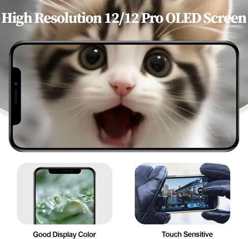 OLED for iPhone 12/12 Pro Screen Replacement with Ear Speaker in Kuwait