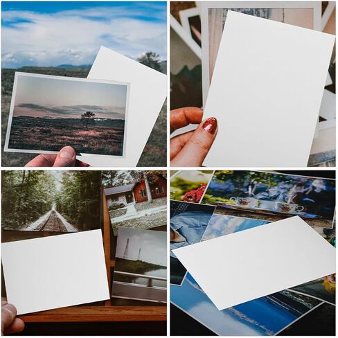 High Gloss Photo Waterproof 100pcs for Inkjet Printing | Printing Paper Sheets, Quick Drying Finish, Versatile Compatibility, Convenient Size, Office and DIY Use in Saudi Arabia