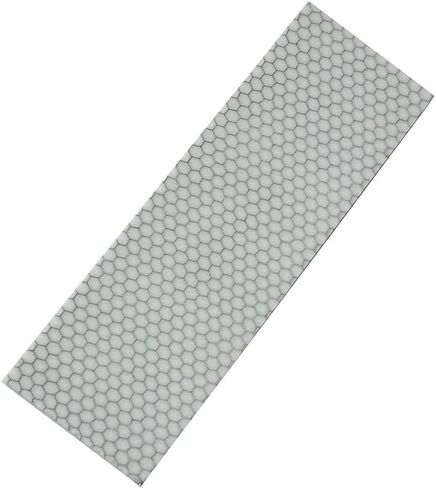 RECHERE 1pcs Knife Handle Scale Slabs Grips C-Tek Resin Snakeskin Honeycomb Pattern Knives Sword Making Material White 120X40X8mm in Kuwait