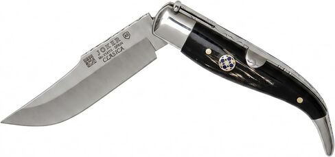 Joker Pocket knife Classic NF109 with buffalo handle and embedded mosaic blade 3,1 in. MOVA, contains case, fishing, hunting, camping and trekking tool in Kuwait