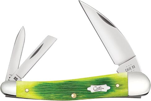 Case XX Pocket Knife SEAHORSE WHITTLER - LIME GREEN BONE Item #61047-6355WH SS - Length Closed: 4Inches in Kuwait