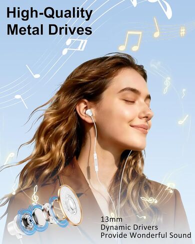 USB C Headphones for iPhone 17 16 15 Pro Max Plus iPad, USB-C in-Ear Buds in Kuwait