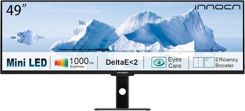 INNOCN 49" Monitor WFHD 1080P 144Hz Flat Screen Split for Productivity in Kuwait