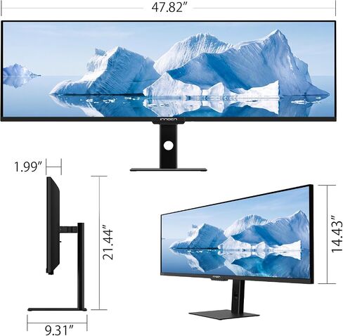 INNOCN 49" Monitor WFHD 1080P 144Hz Flat Screen Split for Productivity in Kuwait