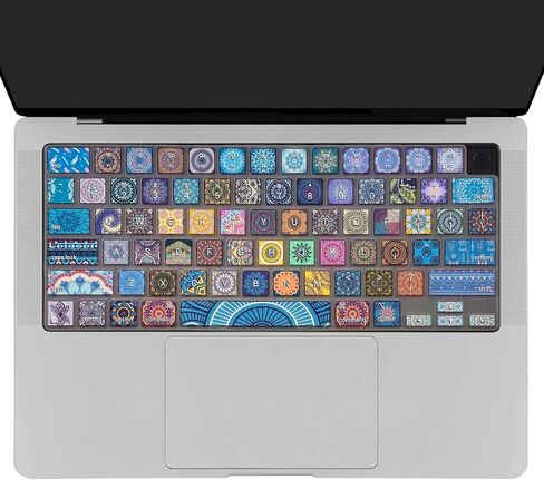 Keyboard Cover for MacBook Pro 14''/16'' (A2442 A2779 A2918 A2992 A2485 A2780 A2991) M1 M2 M3 Pro/Max, MacBook Air 13.6''/15'' (A2941 A3114 A2681 A3113) M2 M3, Bohemian in Saudi Arabia