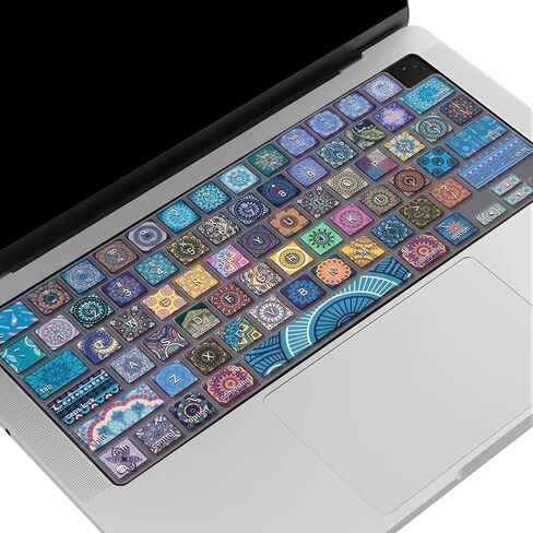 Keyboard Cover for MacBook Pro 14''/16'' (A2442 A2779 A2918 A2992 A2485 A2780 A2991) M1 M2 M3 Pro/Max, MacBook Air 13.6''/15'' (A2941 A3114 A2681 A3113) M2 M3, Bohemian in Saudi Arabia