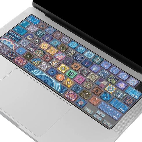 Keyboard Cover for MacBook Pro 14''/16'' (A2442 A2779 A2918 A2992 A2485 A2780 A2991) M1 M2 M3 Pro/Max, MacBook Air 13.6''/15'' (A2941 A3114 A2681 A3113) M2 M3, Bohemian in Saudi Arabia