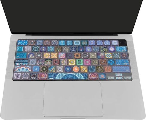 Keyboard Cover for MacBook Pro 14''/16'' (A2442 A2779 A2918 A2992 A2485 A2780 A2991) M1 M2 M3 Pro/Max, MacBook Air 13.6''/15'' (A2941 A3114 A2681 A3113) M2 M3, Bohemian in Saudi Arabia